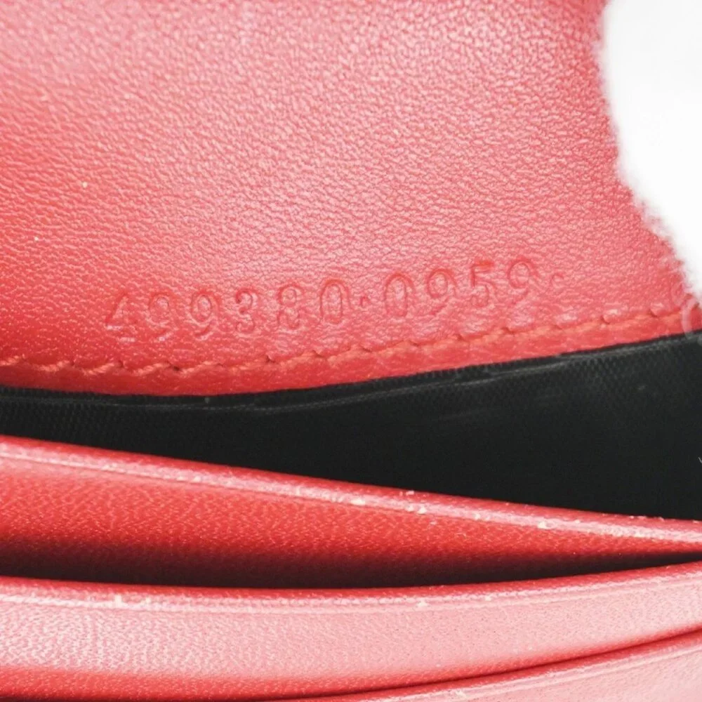 GUCCI Logo Mystic Cat GG Pattern Compact Wallet Supreme Leather Brown 63CA641 - Picture 8 of 12
